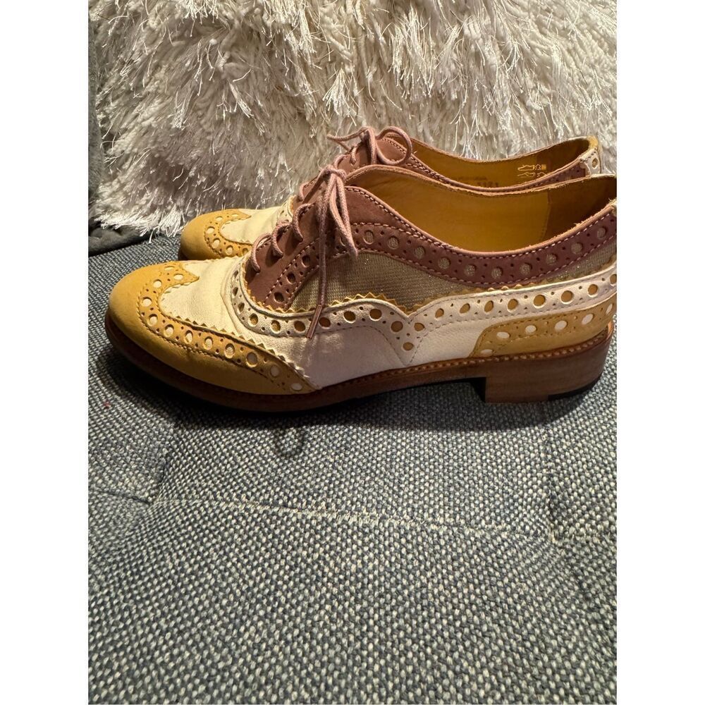 The Office of Angela Scott Mr Doubt in Sorbet gold / metallic/ cream 37.5 / 7.5 - Picture 5 of 11